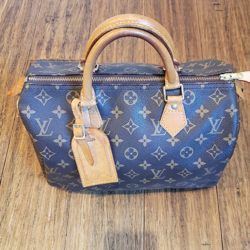 💖100% Authentic Vintage LOUIS VUITTON Monogram Speedy 30 *with FREE Bag Tag